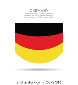 Germany national flag vector icon