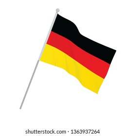 Germany national flag. vector illustration