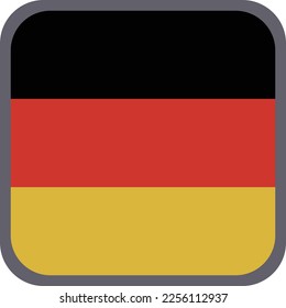 Deutschland - Landesflagge - Vektorgrafik - Material