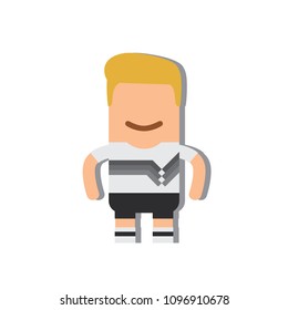 Germany national football team icon, vector illustration design.