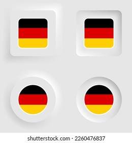 Germany neumorphic graphic and label set. Element of impact for the use you want to make of it.