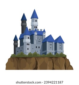 germany neuschwanstein palace illustration isolated