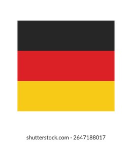 Germany official flag vector with standard size and proportion. National flag emblem with accurate size and colors.