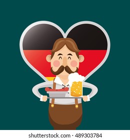 germany oktoberfest beer icons image 