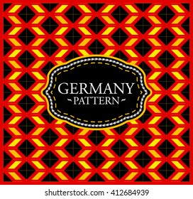 Germany pattern - Background texture and emblem with the colors of the flag of Germany