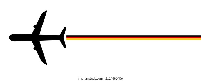 germany plane icon vector illustration. isolated on white background