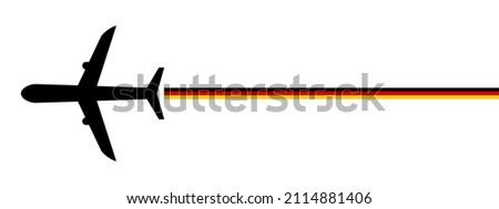 germany plane icon vector illustration. isolated on white background