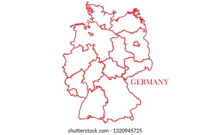 Germany red line map