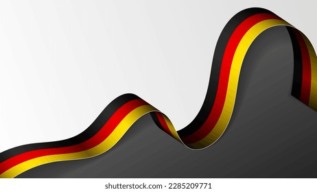 Germany ribbon flag background. Element of impact for the use you want to make of it.