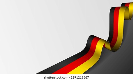 Germany ribbon flag background. Element of impact for the use you want to make of it.
