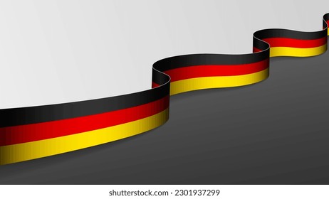 Germany ribbon flag background. Element of impact for the use you want to make of it.