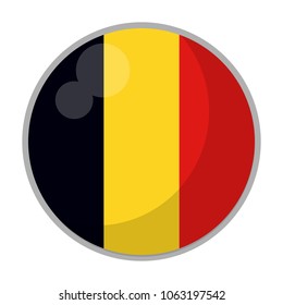 Germany round flag