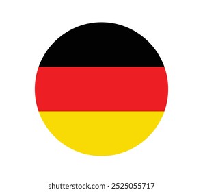 Germany Round national flag icon symbol. Germany flag emblem design element, Flag of Germany is a sign symbol.