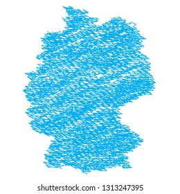 germany scrible map silhouette