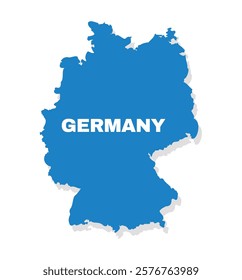Germany simple flat vector illustration map