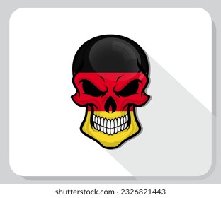 Germany Skull Flag Pride Icon
