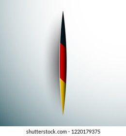 Germany Slashes style flag illustration