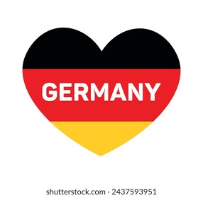 Germany slogan with german flag, vector design