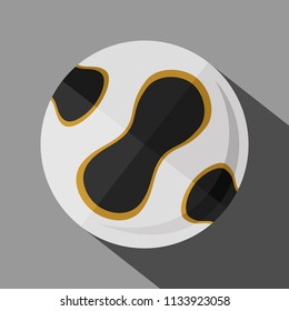 Germany soccer ball 2006. Vector illustration.