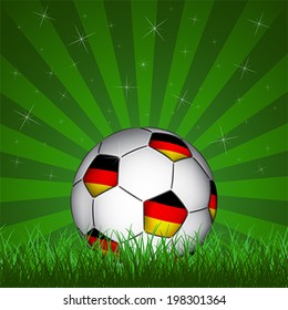 Germany soccer ball, vector