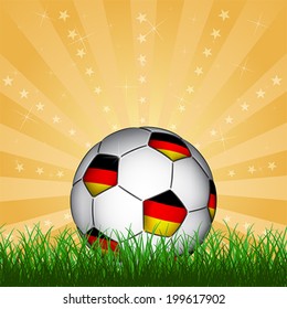 Germany soccer ball, vector