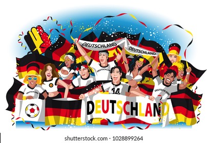 Germany soccer fans