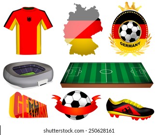 Germany soccer vector illustration