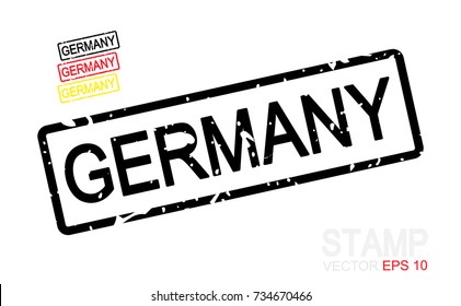 GERMANY. Stamp isolated on white background.