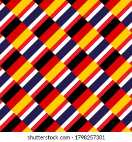 alemania y tailandia, patrón sin fisuras. fondo vectorial