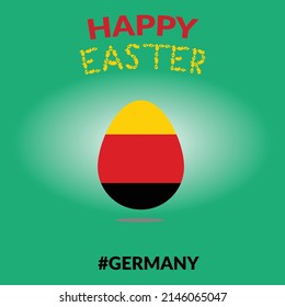 Deutschland hat Frohe Osterei-Grußkarte