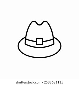 germany traditional hat icon sign vector