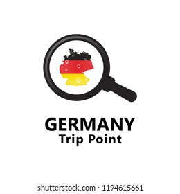 Germany Trip Point Direction And Maps logo inspiration