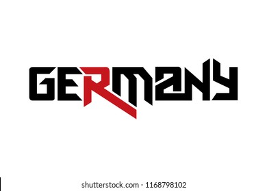 Germany typography design vector, for t-shirt, poster and other uses
