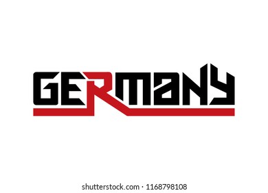 Germany typography design vector, for t-shirt, poster and other uses