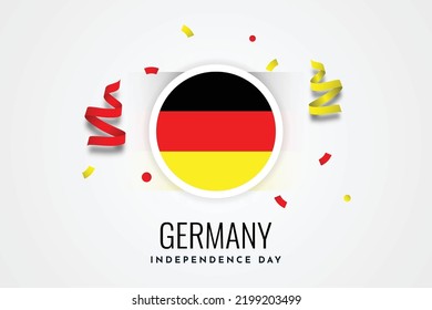 Germany unity day celebration, germany independence day template design