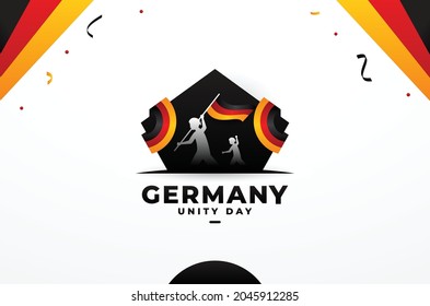 Germany Unity Day Design Background For Greeting Moment