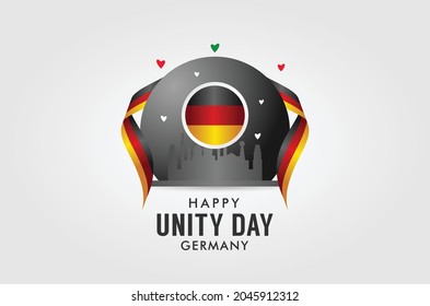 Germany Unity Day Design Background For Greeting Moment