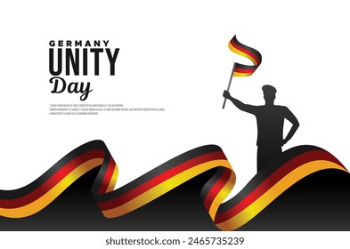 Deutschland Unity Day Gruß Design