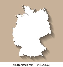 Germany vector country map silhouette