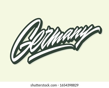 Germany vector lettering logo design element
