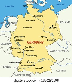 Germany - vector map of country