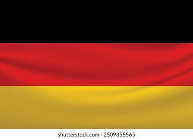 Germany Waving Country Flag in Vector illustration