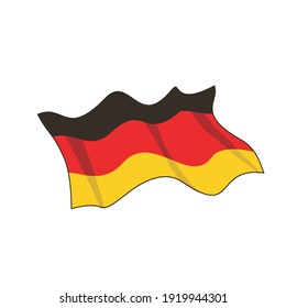 germany waving flag vector design