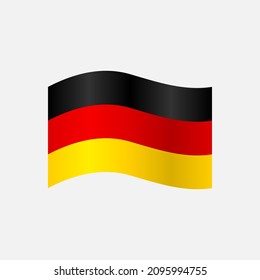 Germany Waving Flag vector illustration