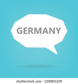 Germany word on a speech bubble- vector illustration