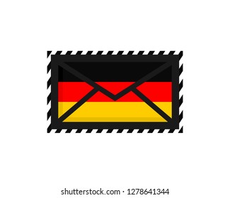 Germany-flag letter envelope/mail
