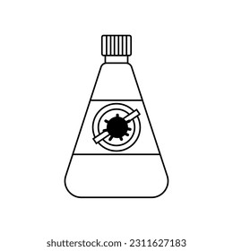 Germicidal Liquid Illustration Icon Isolated On White Background