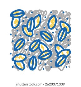 germinação cerveja produção ícone doodle esboço vetor. germinação cerveja produção sinal. isolado símbolo ilustração