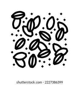 germination beer production line icon vector. germination beer production sign. isolated contour symbol black illustration