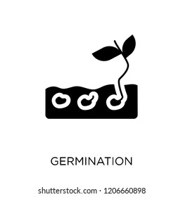 Germination icon. Germination symbol design from Agriculture, Farming and Gardening collection. Simple element vector illustration on white background.